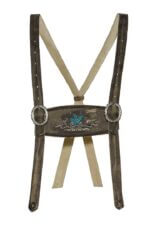 Anthracite Bavarian Lederhosen Suspenders