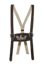 Bavarian Brown Suspenders For Lederhosen