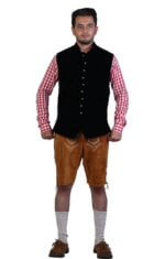 Black Trachten German Waistcoat