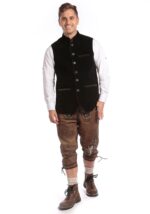 Men's German Black Waistcoat