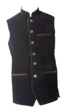 Men's German Black Waistcoat