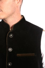 Men's German Black Waistcoat