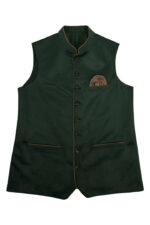 Modern Green Lederhosen Waistcoat