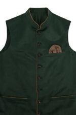 Modern Green Lederhosen Waistcoat