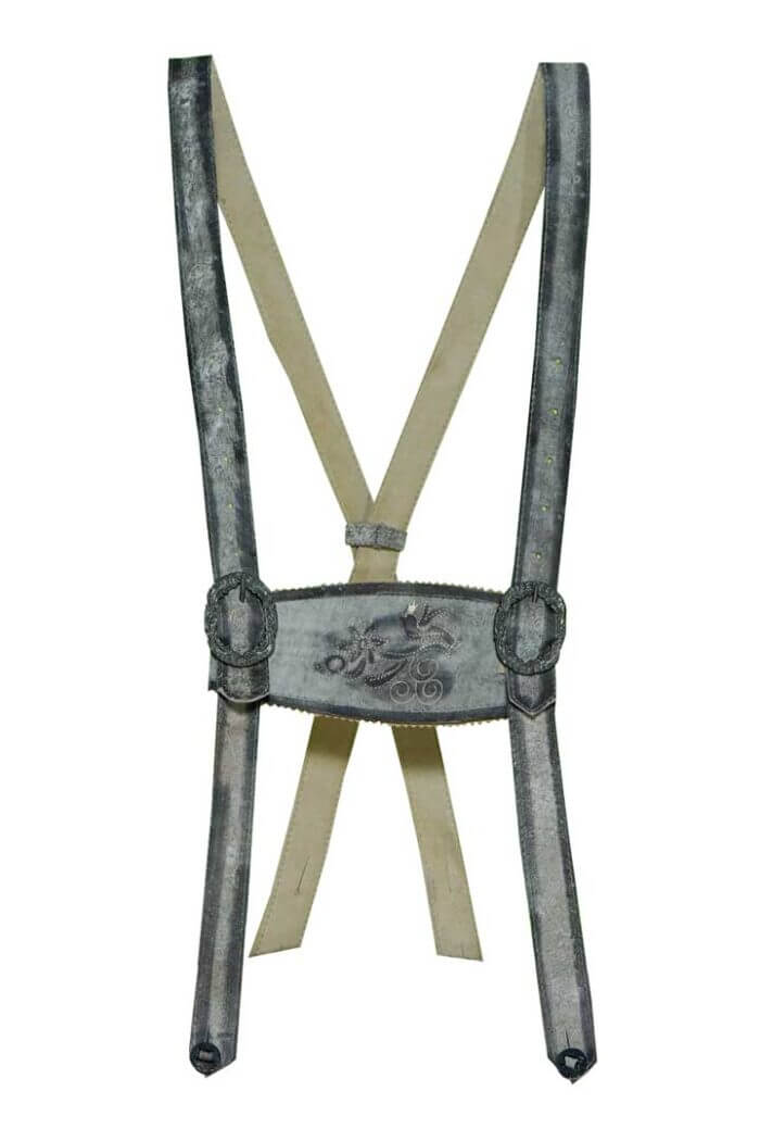 Wild Brown Lederhosen Suspenders main image 1