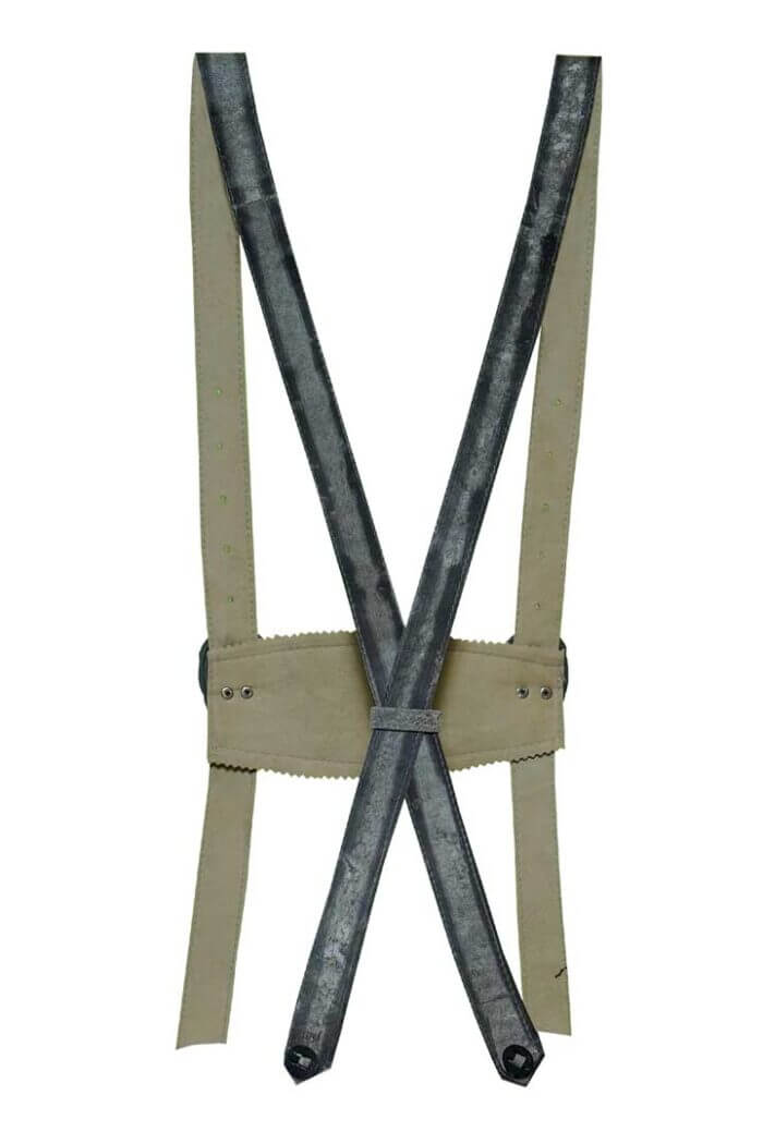 Premium German Lederhosen Suspenders Raw Brown