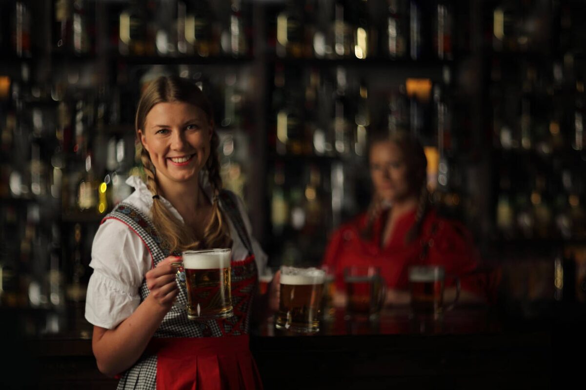 Traditional German Beer Girl