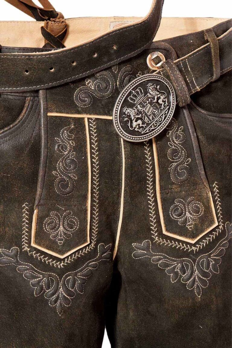 Mens Alpine Navy Oak Lederhosen