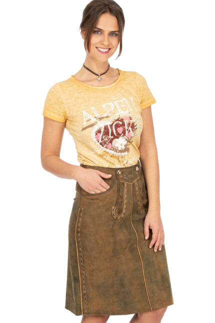 Anna Vintage Brown Oktoberfest Skirt