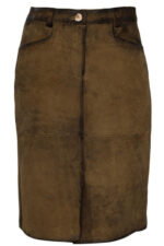 Hilda German Goat Suede Skirt