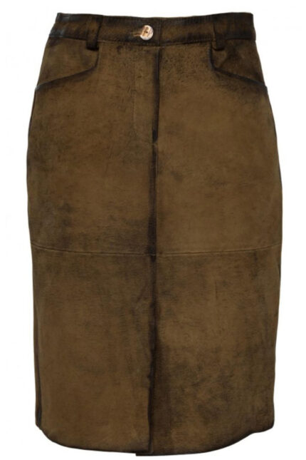 Hilda German Goat Suede Skirt