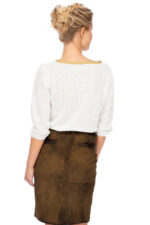 Hilda German Goat Suede Skirt