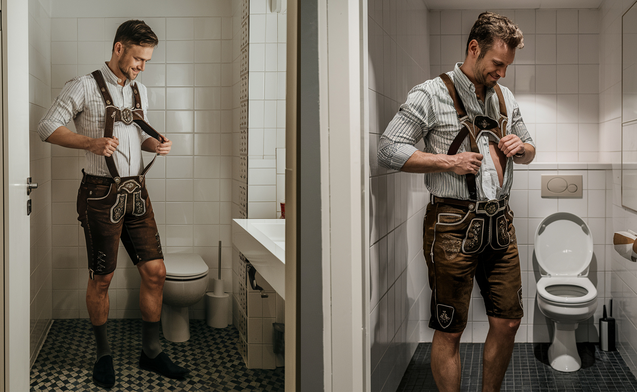 How Do You Go To The Bathroom With Suspenders