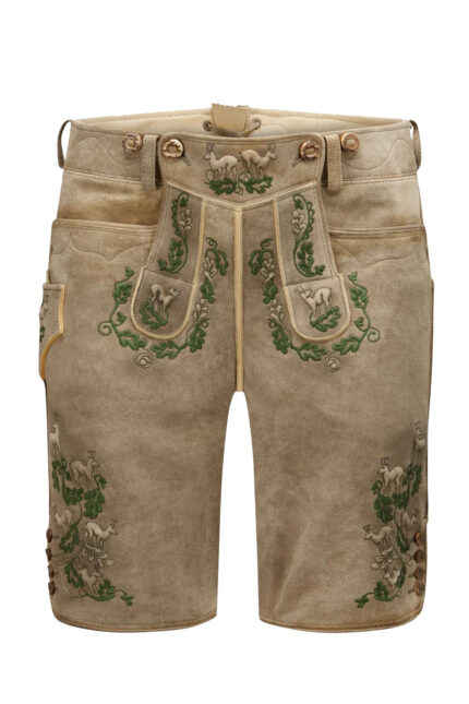 Ostarrichi Green Embroidery Lederhosen