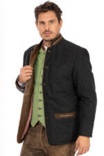 Heritage Black Wool Trachten Jacket