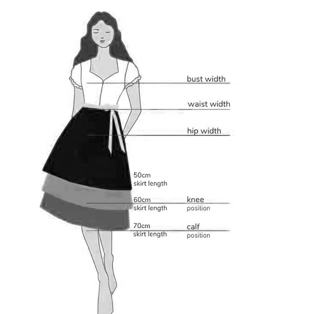 Drindl Size Chart