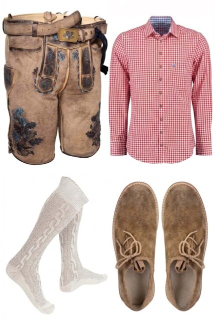 Alpsee German Lederhosen Outfit Set Alpen Lederhosen